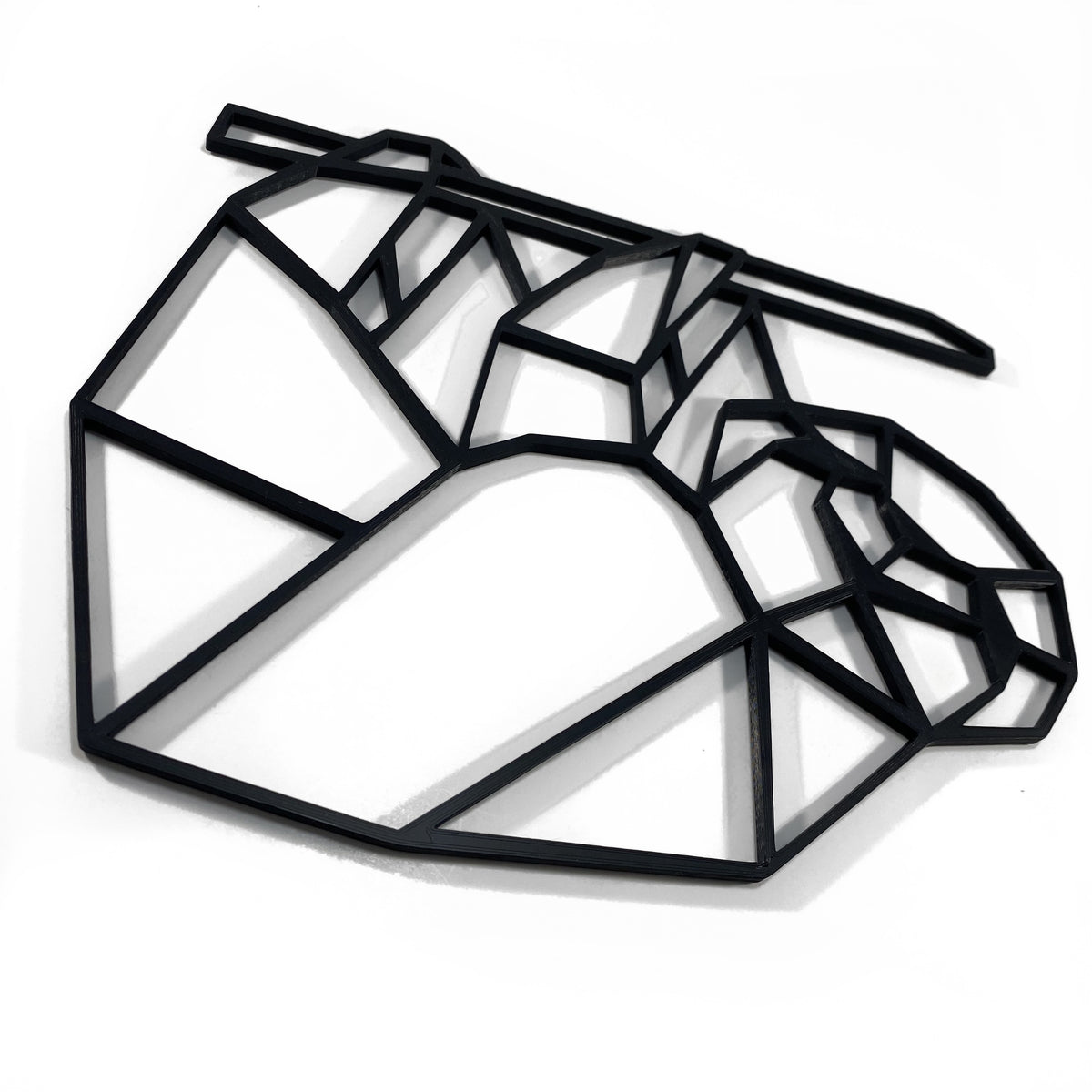 Original Geo Sloth Relief - layered 3D-printed wall art piece, hand-finished by Soul Kid Dsgn, view 2