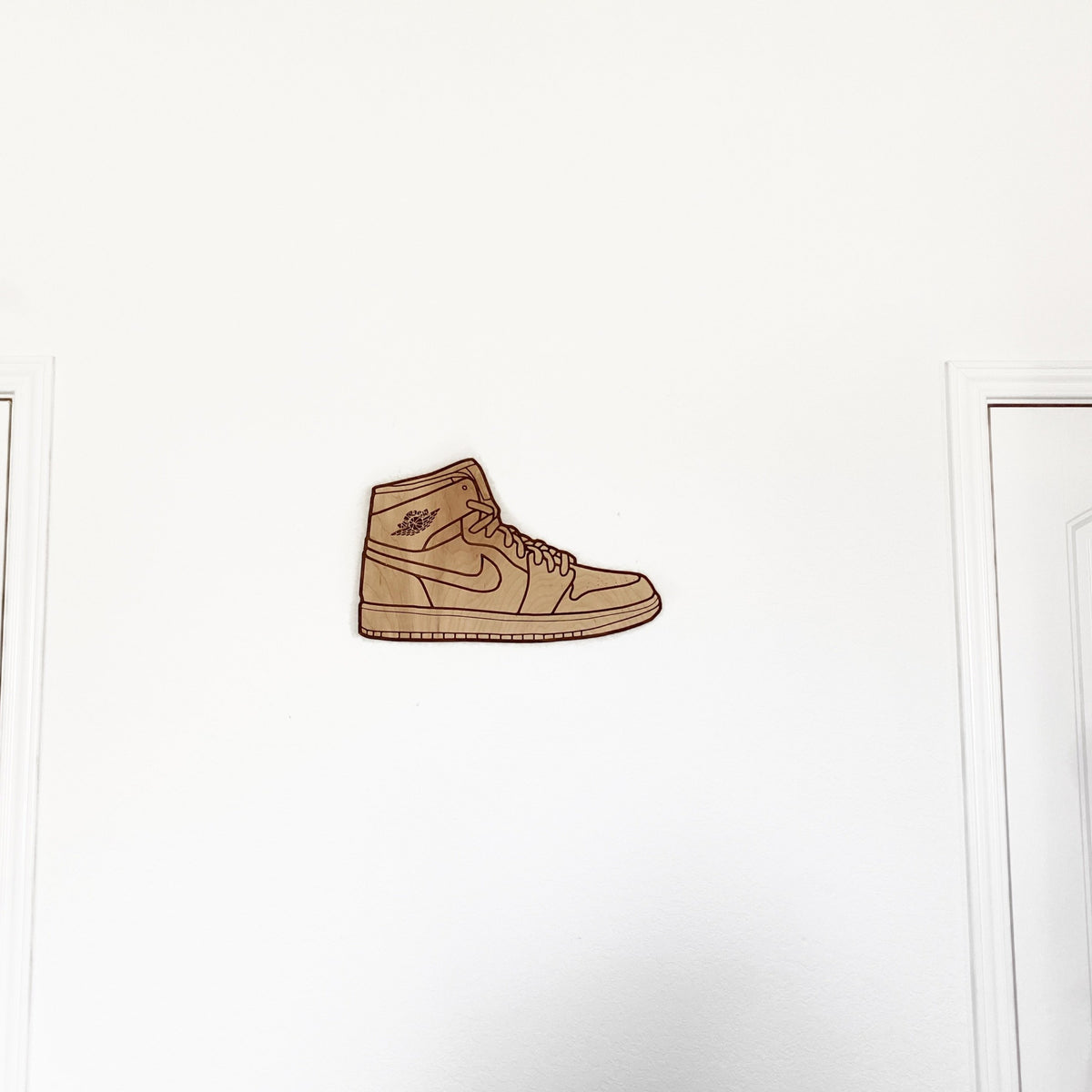 Original Court Classic Hi Engraved Relief - laser-cut hardwood wall art, hand-finished by Soul Kid Dsgn, view 4