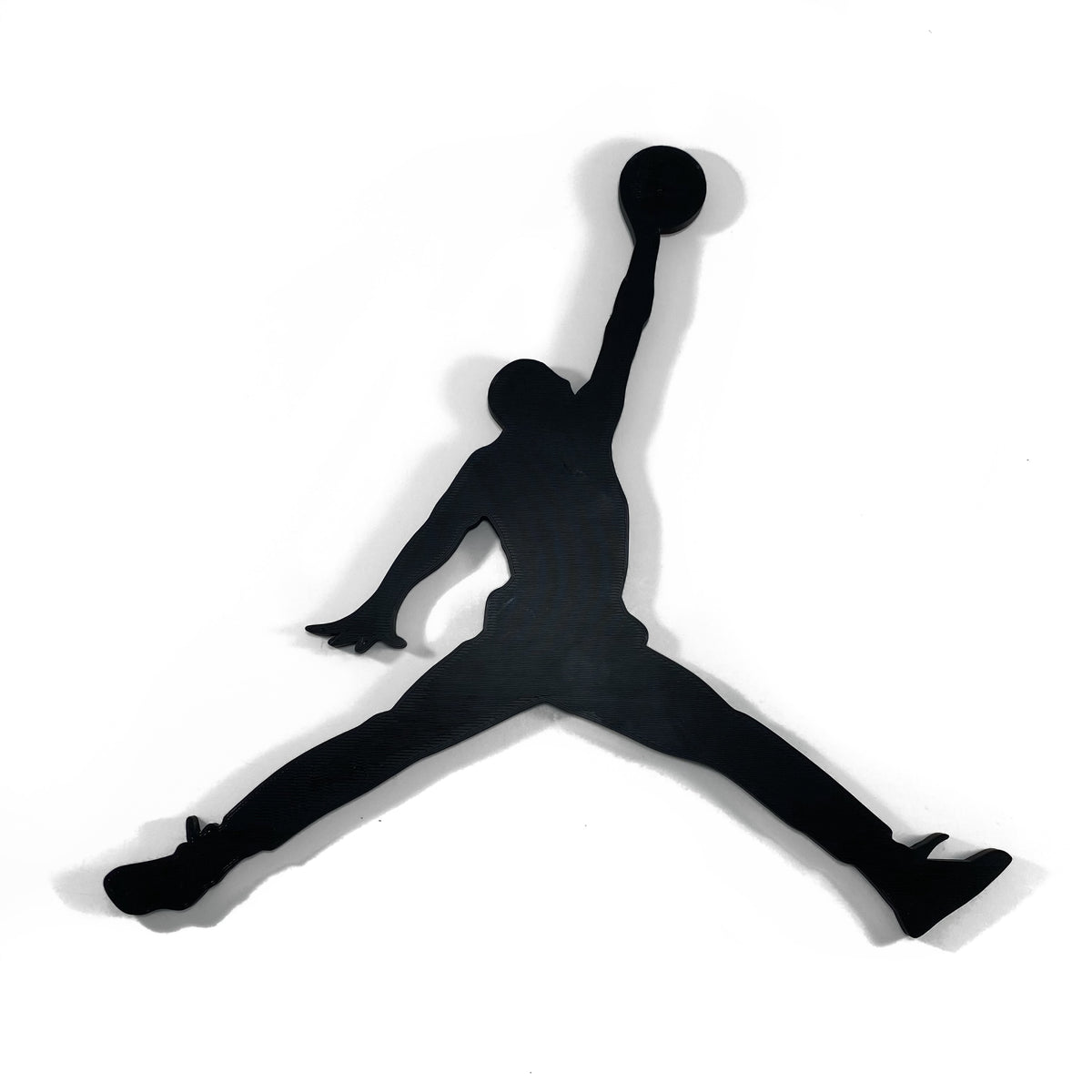 Original Soaring Athlete Solid Relief - layered 3D-printed wall art piece, hand-finished by Soul Kid Dsgn, view 3