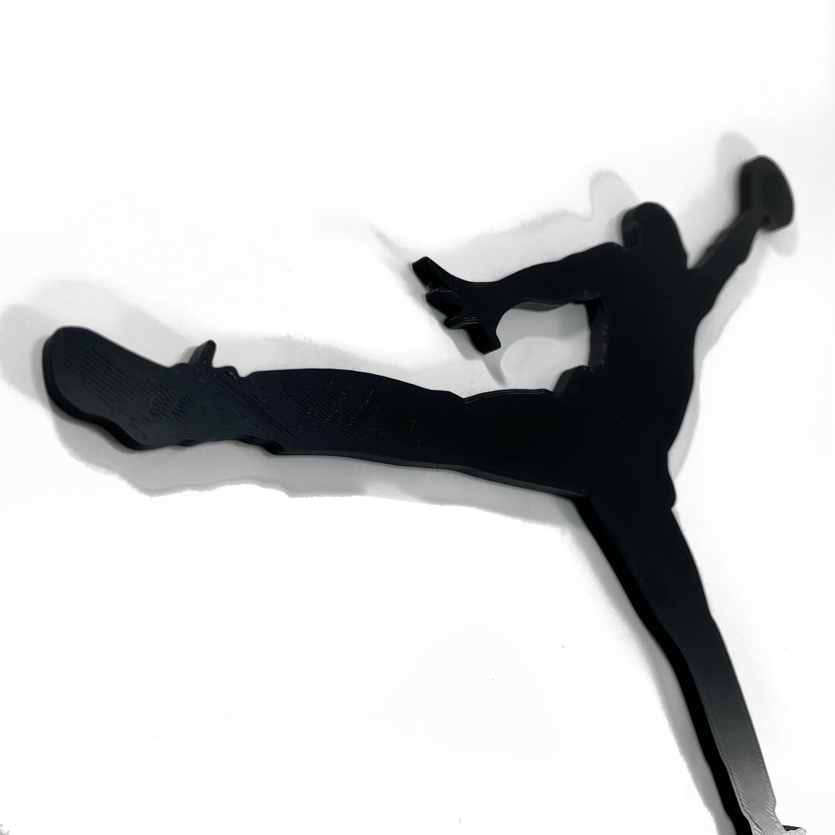 Original Soaring Athlete Solid Relief - layered 3D-printed wall art piece, hand-finished by Soul Kid Dsgn, view 4
