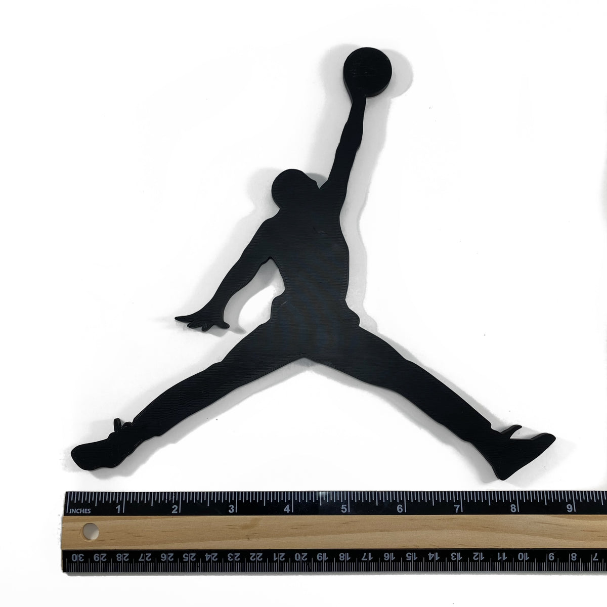 Original Soaring Athlete Solid Relief - layered 3D-printed wall art piece, hand-finished by Soul Kid Dsgn, view 6