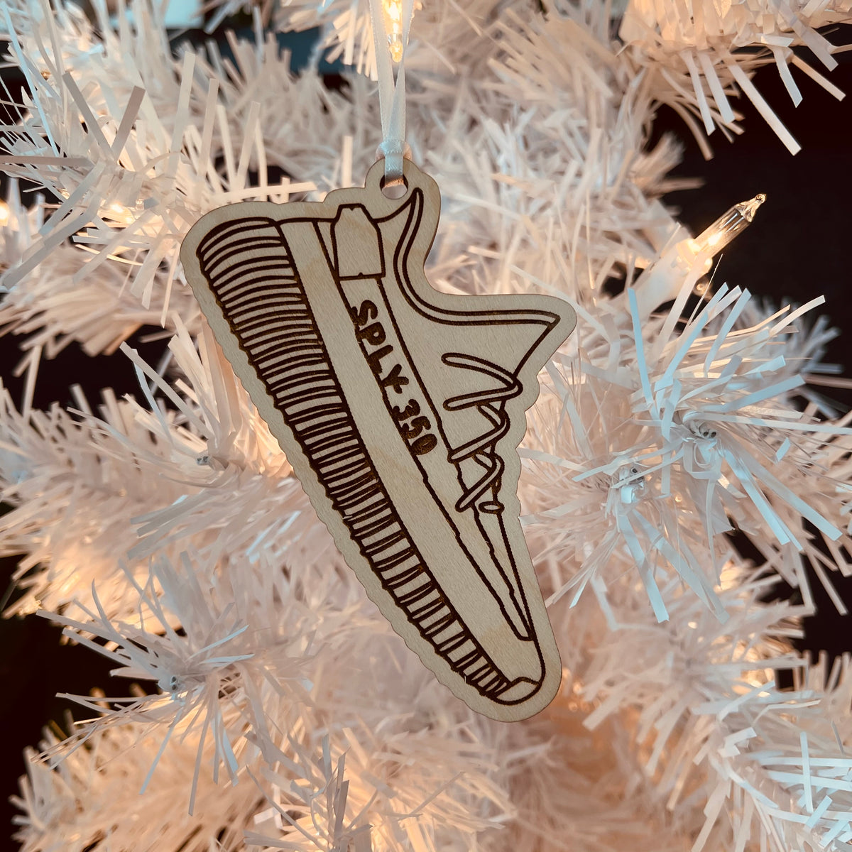 Original Knit Runner Ornament - laser-cut hardwood ornament, hand-finished by Soul Kid Dsgn, view 3