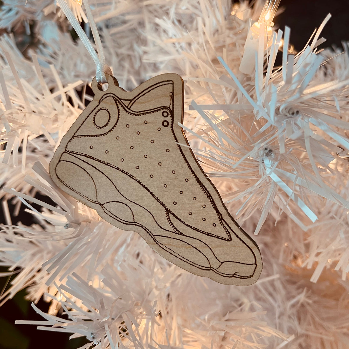 Original Flight Profile Ornament - laser-cut hardwood ornament, hand-finished by Soul Kid Dsgn, view 3