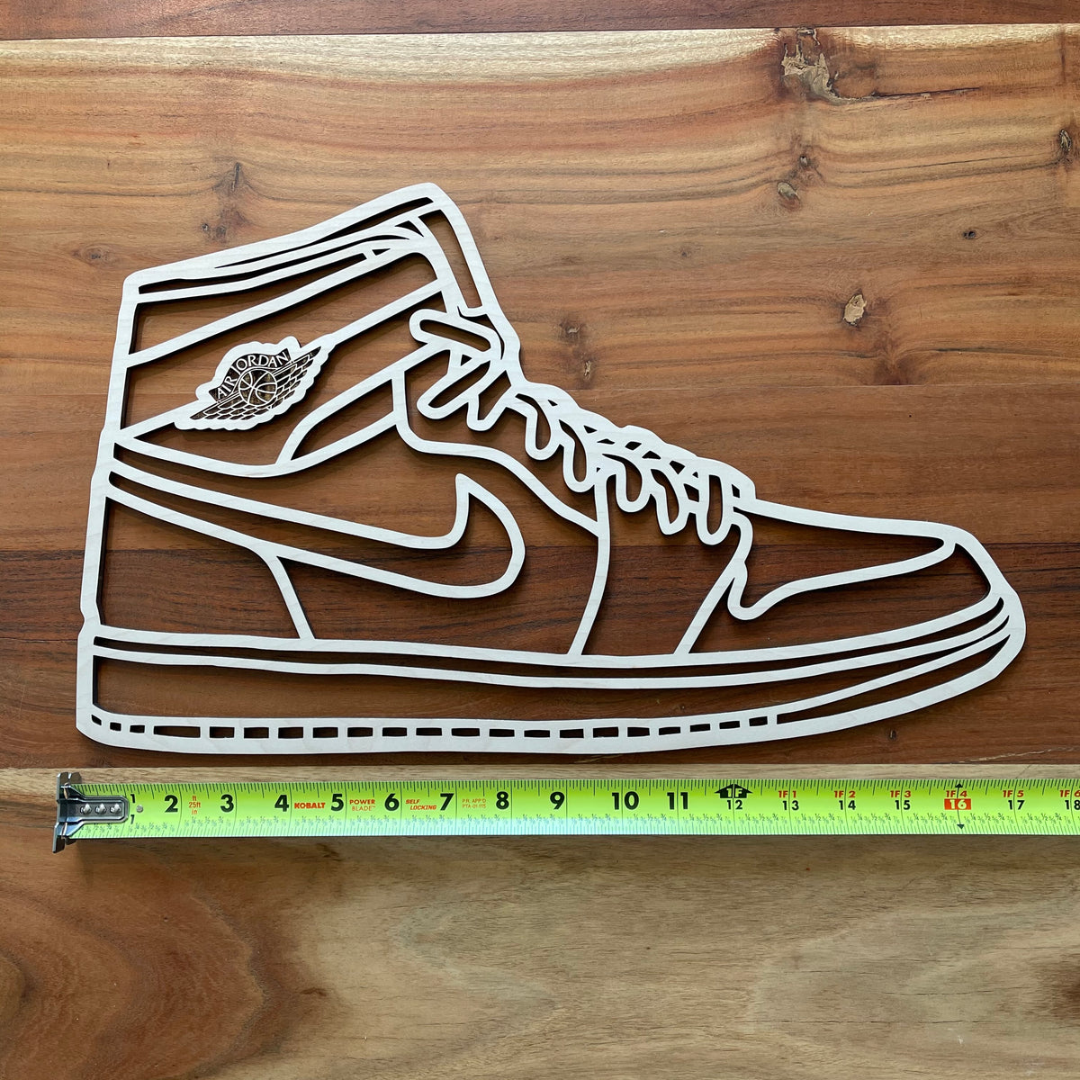 Original Court Classic Hi XL Relief - layered 3D-printed wall art piece, hand-finished by Soul Kid Dsgn, view 6
