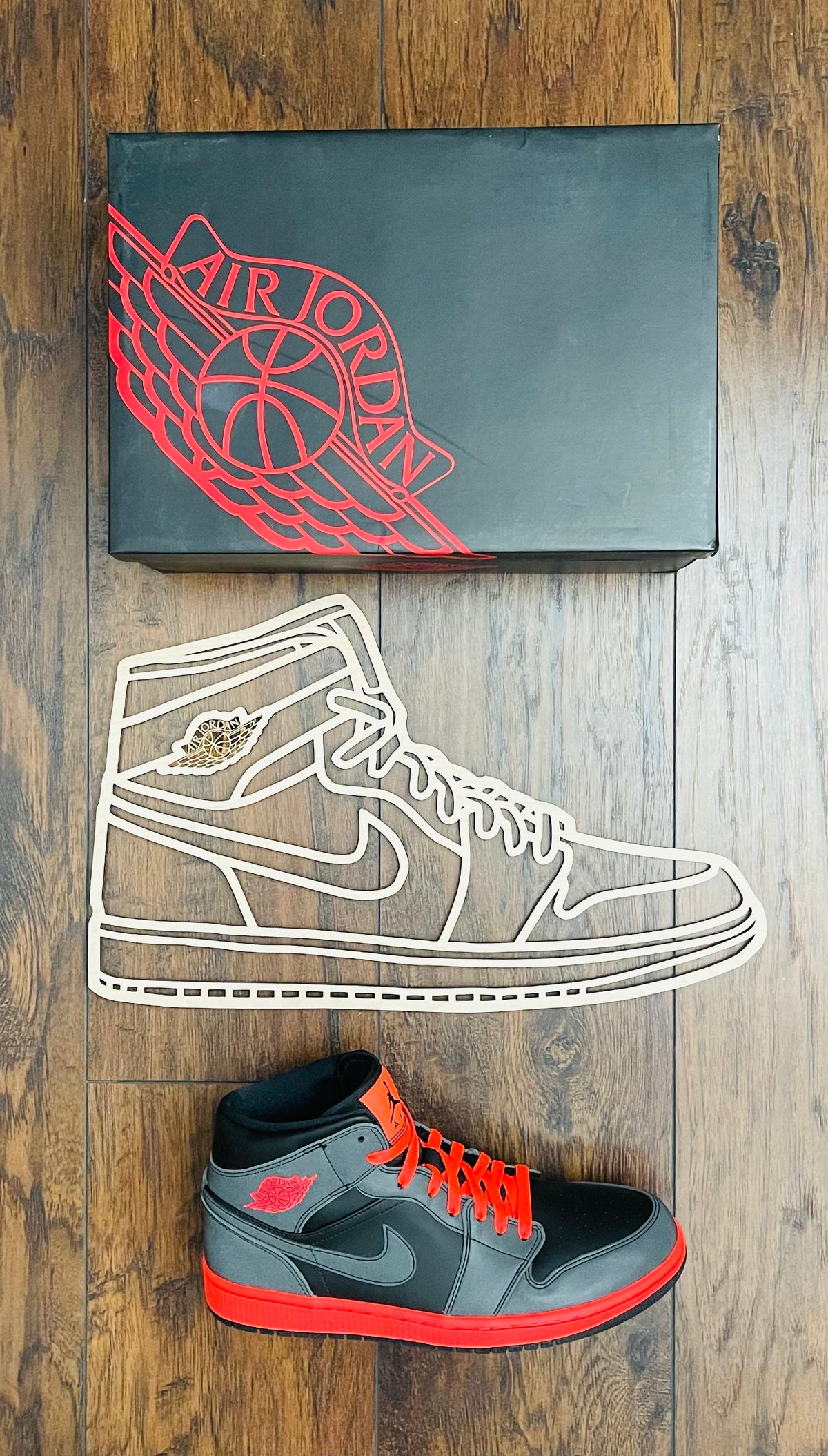 Original Court Classic Hi XL Relief - layered 3D-printed wall art piece, hand-finished by Soul Kid Dsgn, view 8