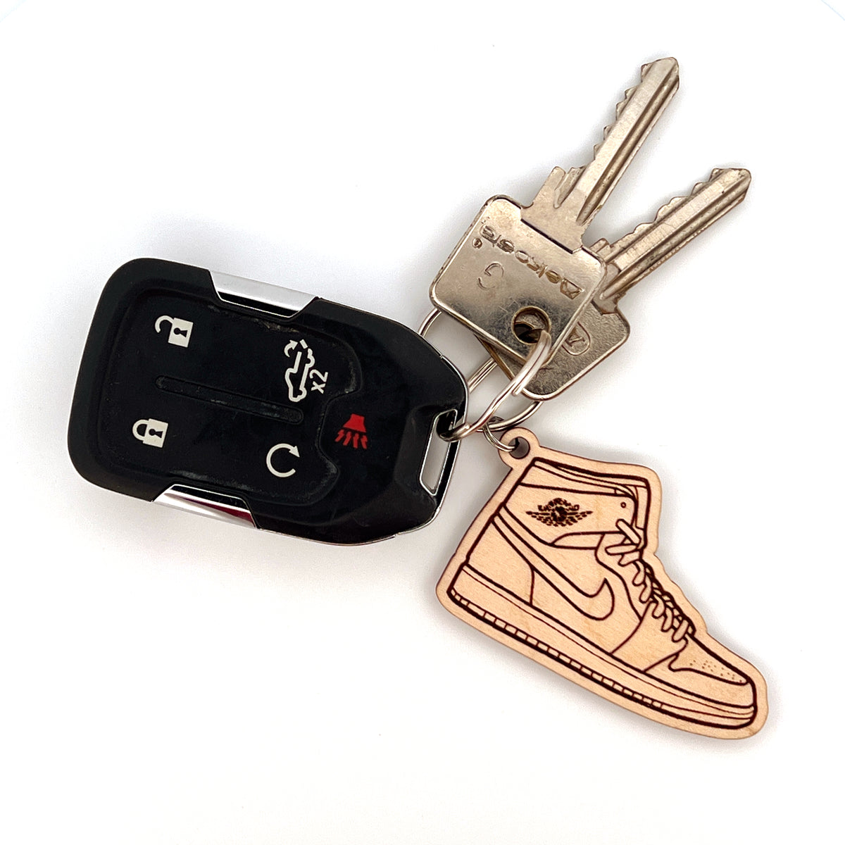 Original Court Classic Hi Keychain - laser-cut acrylic keychain, hand-finished by Soul Kid Dsgn