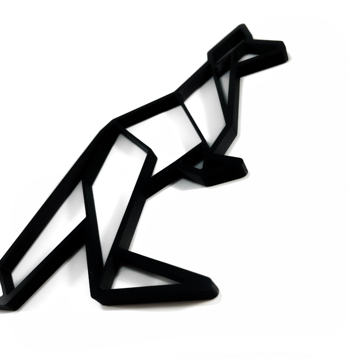 Original Geo Kangaroo Relief - layered 3D-printed wall art piece, hand-finished by Soul Kid Dsgn, view 2