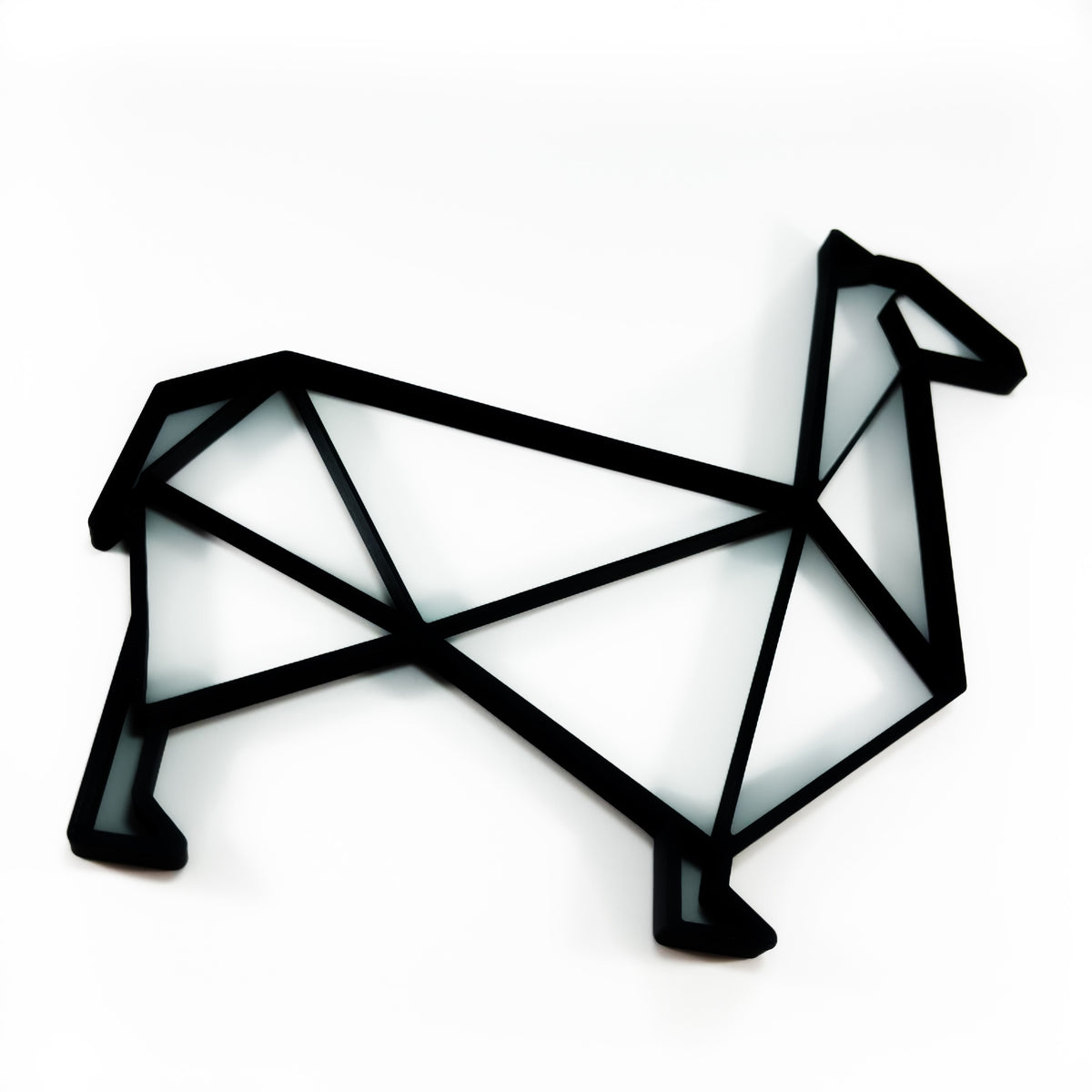 Original Geo Llama Relief - layered 3D-printed wall art piece, hand-finished by Soul Kid Dsgn, view 2