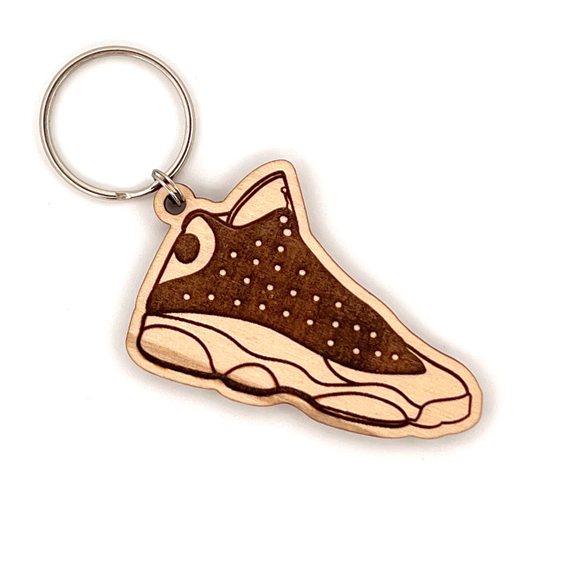 Original Hardwood Hi Keychain - laser-cut acrylic keychain, hand-finished by Soul Kid Dsgn, view 2